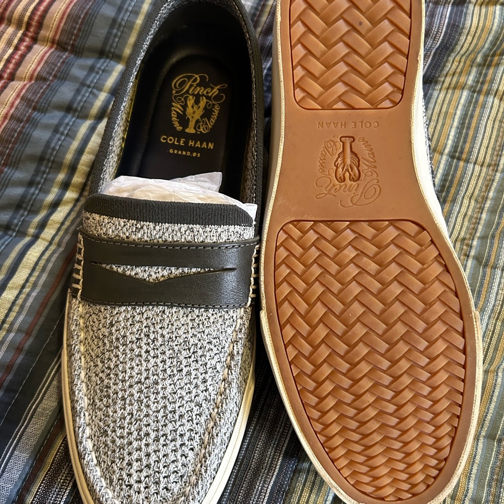 Cole Haan Men's Gray Pinch Loafers